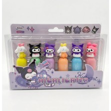 Dogadastore Kuromi My Melody Cinnamaroll Highlighter Keçeli Kalem