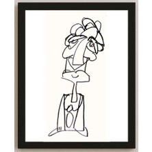 Karikatural Nezih Danyal Tipler Kişiye Özel Sertifikalı Sınırlı Fine Art Karikatür Baskı NTP00059