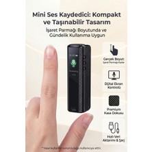 Tokurtech 64 GB Mıknatıslı Yeni Model 15 Gün Uzun Bataryalı Profesyonel Ses Kayıt Cihazı