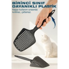 Buğz Mikro Delikli Kedi Kumu Küreği – Kum Israfını Önleyen Dayanıklı Ergonomik Temizlik Küreği