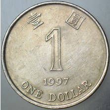 Banknoting Hong Kong 1 Dolar 1997.
