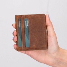 Buğz Robin Deri Kartlık Cüzdan G2 Antik Kahve