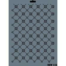 Rich New Seri N-115 Stencil 35X25 cm