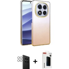 Cepte Toptan Redmi Note 14 Pro 4g Kıvılcım Minimal Özel Seri - Şeffaf Hayalet Polymer Nano Ekran Koruyucu + Gümüş Pvd Metal Kamera Lens
