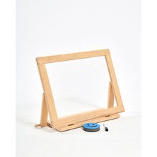 Muyuru Masa Üstü Perspektif Resim ve Sanat Yazı Tahtası Ahşap Çerçeveli