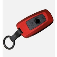 Gümrük Bey Bmw Kırmızı-Siyah Karbon Anahtar Kılıfı Dayanıklı Şık Koruma