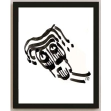 Karikatural Nezih Danyal Tipler Kişiye Özel Sertifikalı Sınırlı Fine Art Karikatür Baskı NTP00081