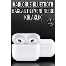 Buğz Bluetooth Kulaklık 3.nesil Kablosuz Uzun Pil Ömrü Dokunmatik Kontrol