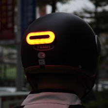 Zoli Motosiklet Kask Arkası Uyarı LED Işığı,kask Uyumlu Şarjlı Ikaz Ledi ,gece Kask Ledi