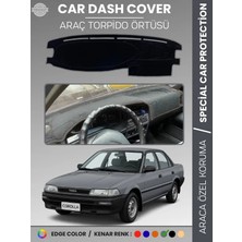 E-BİZ Toyota Corolla (1988-1991) Torpido Örtüsü Panel Halısı Torpido Koruma Tam Uyum Uv Koruma Kaymaz