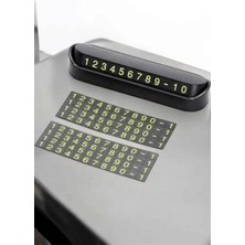 Buğz Araba Park Numaratörü Araç Içi Numaralık Değiştirilebilir Çevirmeli Mini