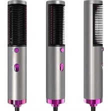 Buğz Saç Düzleştirici Fön Makinesi Saç Fırçası Profesyonel Üflemeli