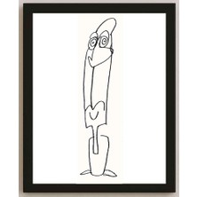 Karikatural Nezih Danyal Tipler Kişiye Özel Sertifikalı Sınırlı Fine Art Karikatür Baskı NTP00061