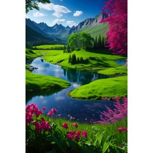 Aden Dijital Manzara Kanvas Tablo