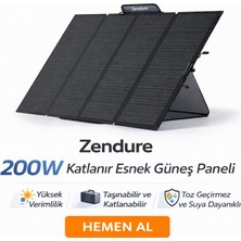 Sed Zendure 200W Katlanır Esnek Güneş Paneli