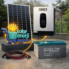 Sed Solar Enerji Deposu 3000W Büyütülebilir Eco Solar Enerji Paketi