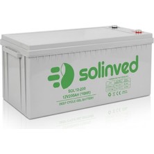 Sed Solinved 12V 200AH Jel Akü