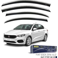 Niken Fiat Egea Cam Rüzgarlığı Kromlu 4'lü 2016+ Sonrası