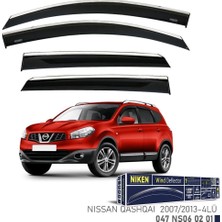 Niken Nissan Qashqai Cam Rüzgarlığı Kromlu 2007-2013 4'lü