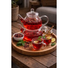 2'li Düz Model Cam Demlik