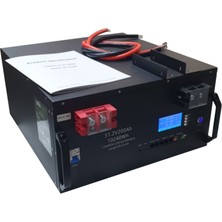 Sed Unisun 51.2V 200AH Lifepo4 Batarya 6000 Cycle + Ekran + Bluetooth + Haberleşme