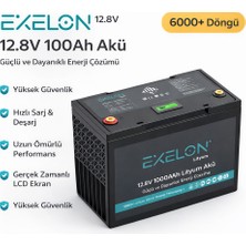Sed Exelon 12.8V 100 Ah Lityum Akü