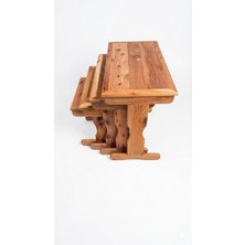 Hyle Desing HYLE DESİNG 4 lü zigon sehpa (ARDIÇ)