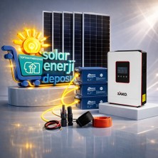 Sed 4.2kw Hazır L Solar Enerji Paketi | 550W Panel + 200AH Jel Akü