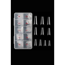 ERHCE Protez Tırnak 500'LÜ Tips Şeffaf Yarım Ay Takma Tırnak