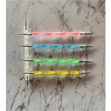 ERHCE Tırnak Süsleme Nail Art Kalemi 5 Li Dot Seti