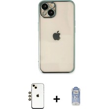 Cepte Toptan iPhone 14 Vadi Minimal - Siyah Joko Magic 5d Cam + Gold Shine Kamera Lens