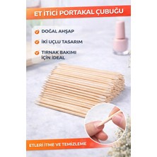 ERHCE Portakal Çubuğu Ahşap Et Itici 100'LÜ Manikür Çubuğu