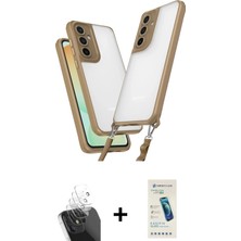 Cepte Toptan Galaxy A35 5g Ufuk Klasik - Şeffaf Pasifik Cam Ekran Koruyucu + Şeffaf Kamera Lens Koruma Cam