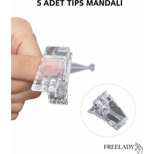 ERHCE Protez Tırnak Poly Jel Tips Mandalı (5 Adet)