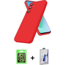 Cepte Toptan Galaxy S26 Ahenk Serisi - Siyah Bilvis 3D Cam Ekran Koruyucu + Gümüş Raze Metal Kamera Lens