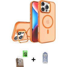 Cepte Toptan iPhone 16 Pro Akış Form - Siyah Joko Magic 5d Cam + Çöl Titanyum Raze Metal Kamera Lens