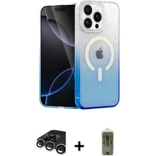 Cepte Toptan iPhone 15 Pro Max Eksen Minimal Özel Seri - Siyah Joko Magic 5d Hayalet Cam + Gümüş Raze Metal Kamera Lens