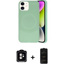 Cepte Toptan iPhone 11 Ufuk Serisi - Siyah 6d Antistatik Mat Seramik Hayalet Nano Ekran Koruyucu + Turuncu Pvd Metal Kamera Lens