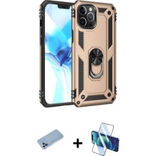 Cepte Toptan iPhone 12 Pro Max Ahenk Klasik Koleksiyonu - Siyah 3D Antistatik Seramik Nano Ekran Koruyucu + Mavi Shine Kamera Lens Koruma Cam