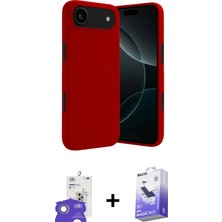Cepte Toptan iPhone 17 Air Kozmos Yansıma Özel Seri - Siyah Bilvis 5in1 5d Magic Hayalet Cam Ekran Koruyucu + Gümüş Bilvis Titan Kamera Lens