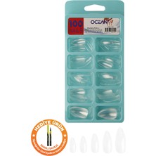 ERHCE 132 - 100'LÜ Kutulu Badem Protez Takma Tırnak