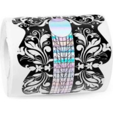 ERHCE Protez Tırnak Kelebek Şablon 100'LÜ 1 Rulo