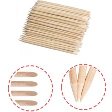 ERHCE Tırnak Et Itici Ahşap 100'LÜ Manikür Pedikür Portakal Çubuğu