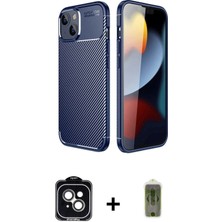 Cepte Toptan iPhone 14 Eksen Form Prime - Siyah Joko Magic 5d Hayalet Cam + Yeşil Pvd Metal Kamera Lens