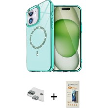 Cepte Toptan iPhone 11 Kıvılcım Form Prime - Siyah 6d Mat Seramik Hayalet Nano Ekran Koruyucu + Yeşil Pers Alüminyum Kamera Lens