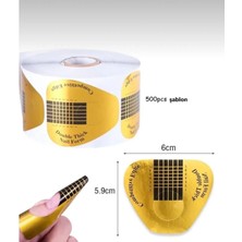 ERHCE Gold Şablon Protez Tırnak Uygulama 100 Adet A-Kalite