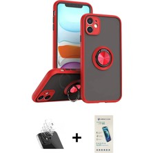 Cepte Toptan iPhone 11 Yörünge Çizgi - Şeffaf Pasifik Cam Ekran Koruyucu + Şeffaf Kamera Lens Koruma Cam