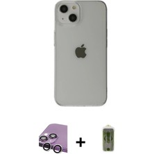 Cepte Toptan iPhone 14 Plus Kutup Doku Koleksiyonu - Siyah Joko Magic 5d Hayalet Cam + Gümüş Raze Metal Kamera Lens