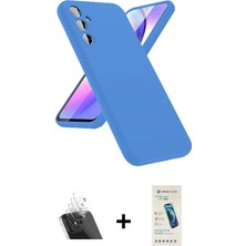 Cepte Toptan Galaxy A24 4g Kozmos Yansıma Özel Seri - Şeffaf Pasifik Cam Ekran Koruyucu + Şeffaf Kamera Lens Koruma Cam