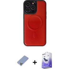 Cepte Toptan iPhone 13 Pro Max Zirve Işık Serisi - Siyah Bilvis 5in1 5d Magic Hayalet Cam Ekran Koruyucu + Koyu Yeşil Metal Kamera Lens Koruma Cam